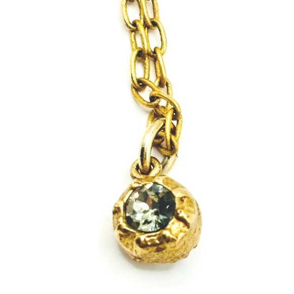 Catherine Popesco Blue Double-Sided Swarovski Crystal Necklace - Made in France - Picture 8 of 10